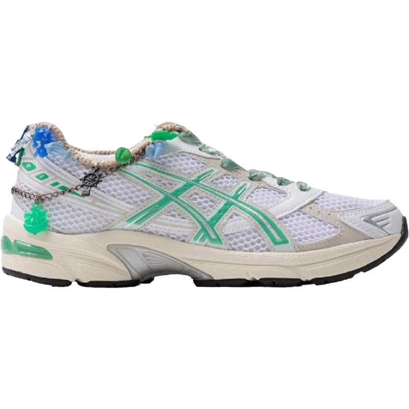 ASICS Gel-1130 White Malachite Green Off White Midsole (Bentgablenits A Prize In Every Box Edition) (Women's)