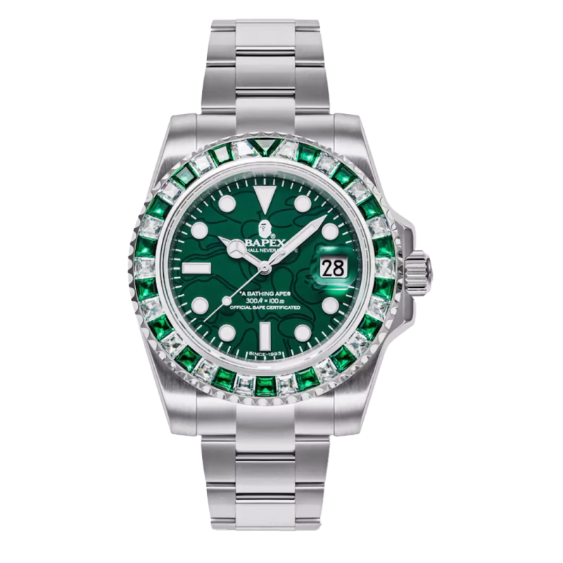 BAPE Type 1 Crystal Stone BAPEX Watch (SS24)